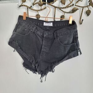 One teaspoon black shorty short denim shorts